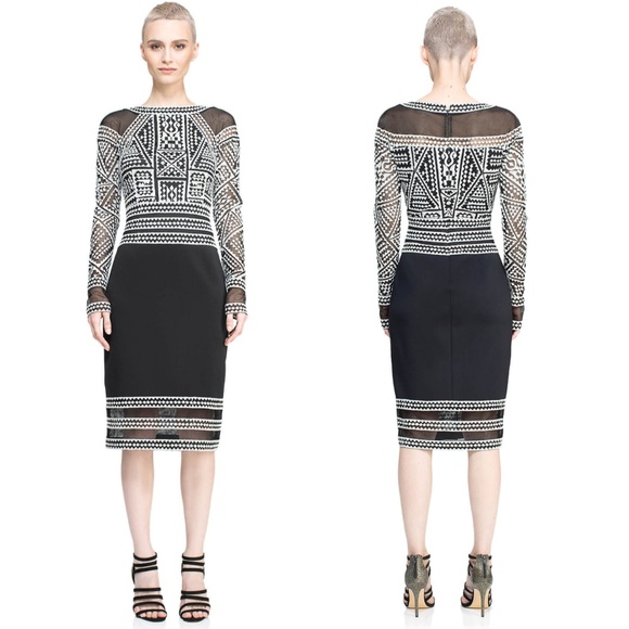 Tadashi Shoji Dresses & Skirts - Tadashi Shoji Ada Embroidered Long Sleeve Dress